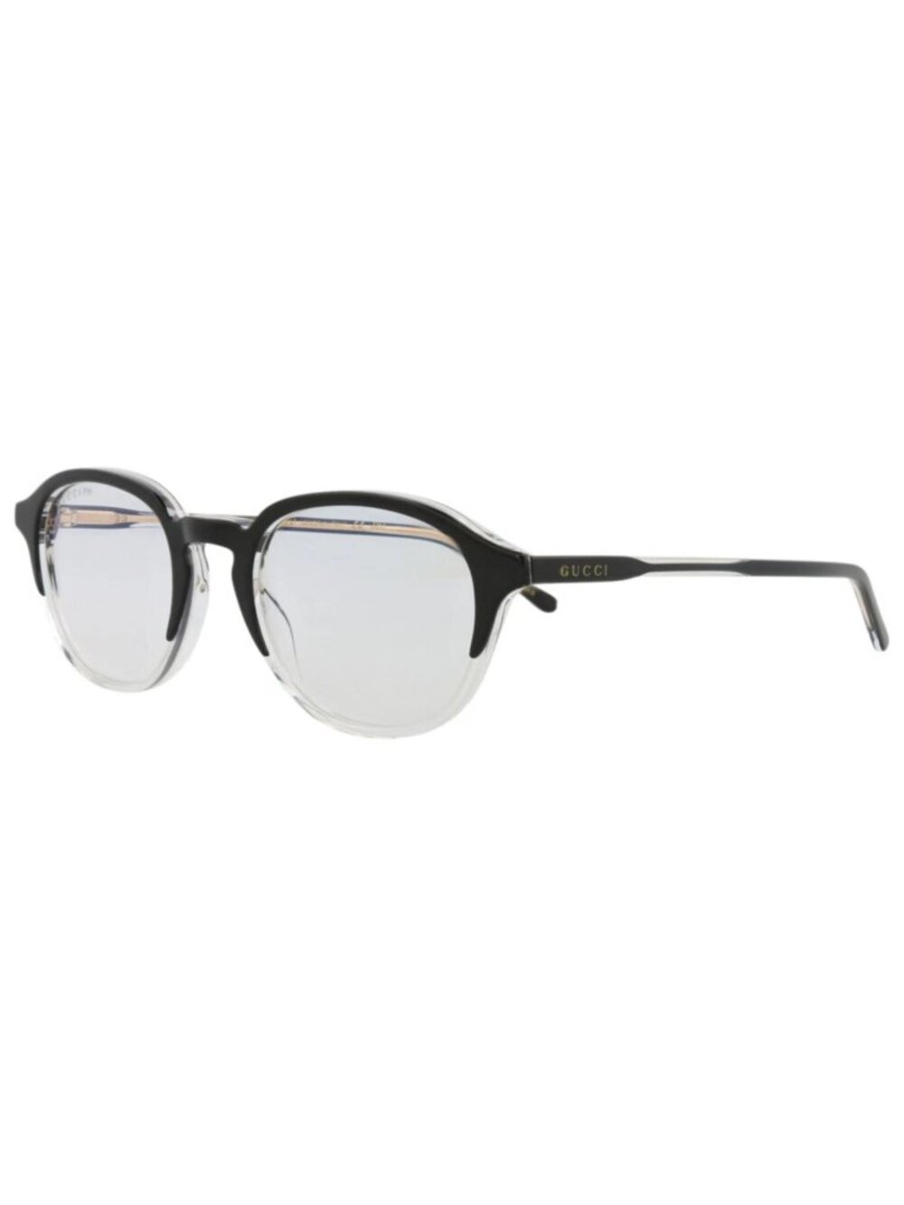 New Gucci Women's Sunglasses Round Oval Acetate Frame Mens Black Black